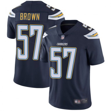 Los Angeles Chargers NFL Football Jatavis Brown Navy Blue Jersey Youth Limited #57 Home Vapor Untouchable->youth nfl jersey->Youth Jersey